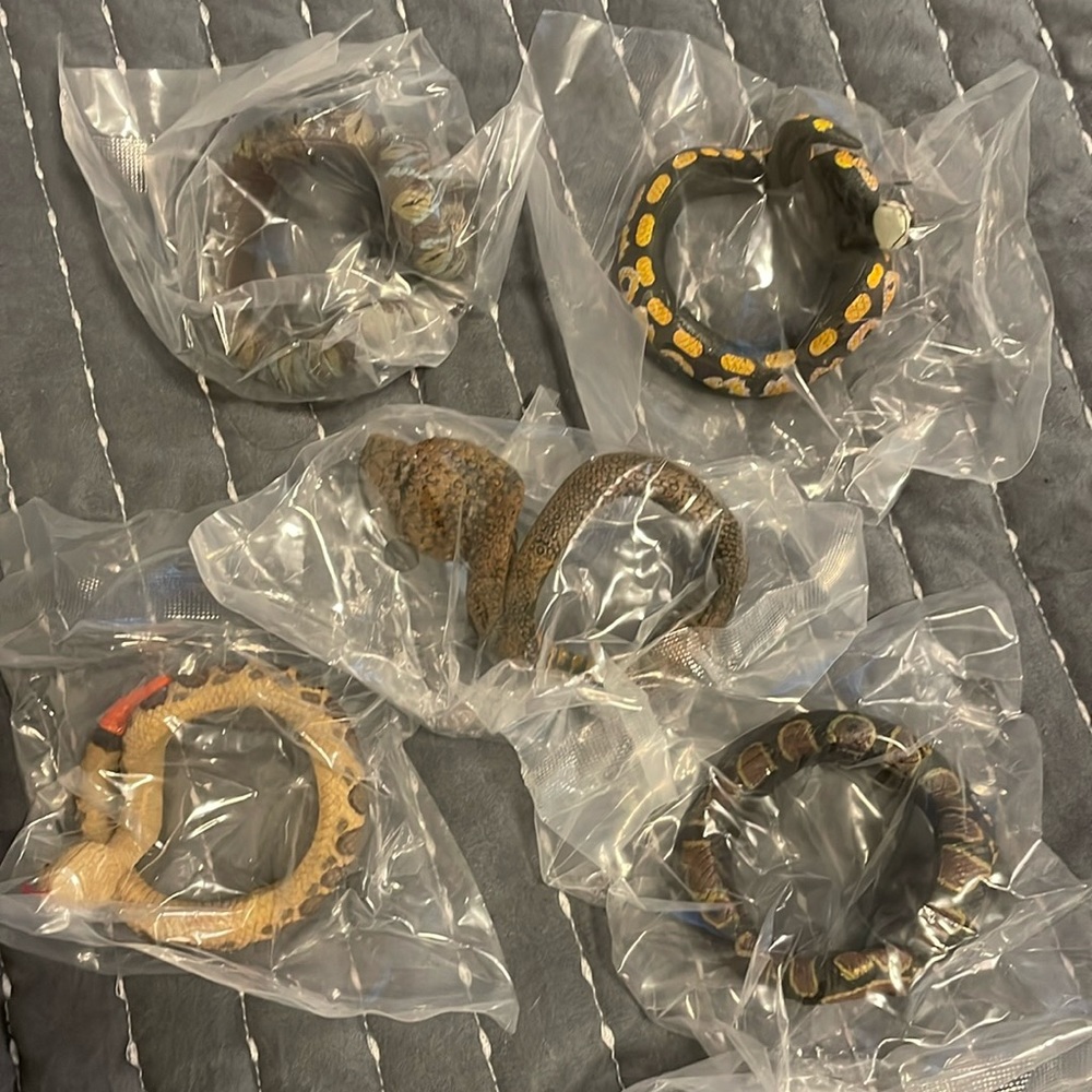 🐳$3/15🐳 Five Plastic Snake Bracelets
